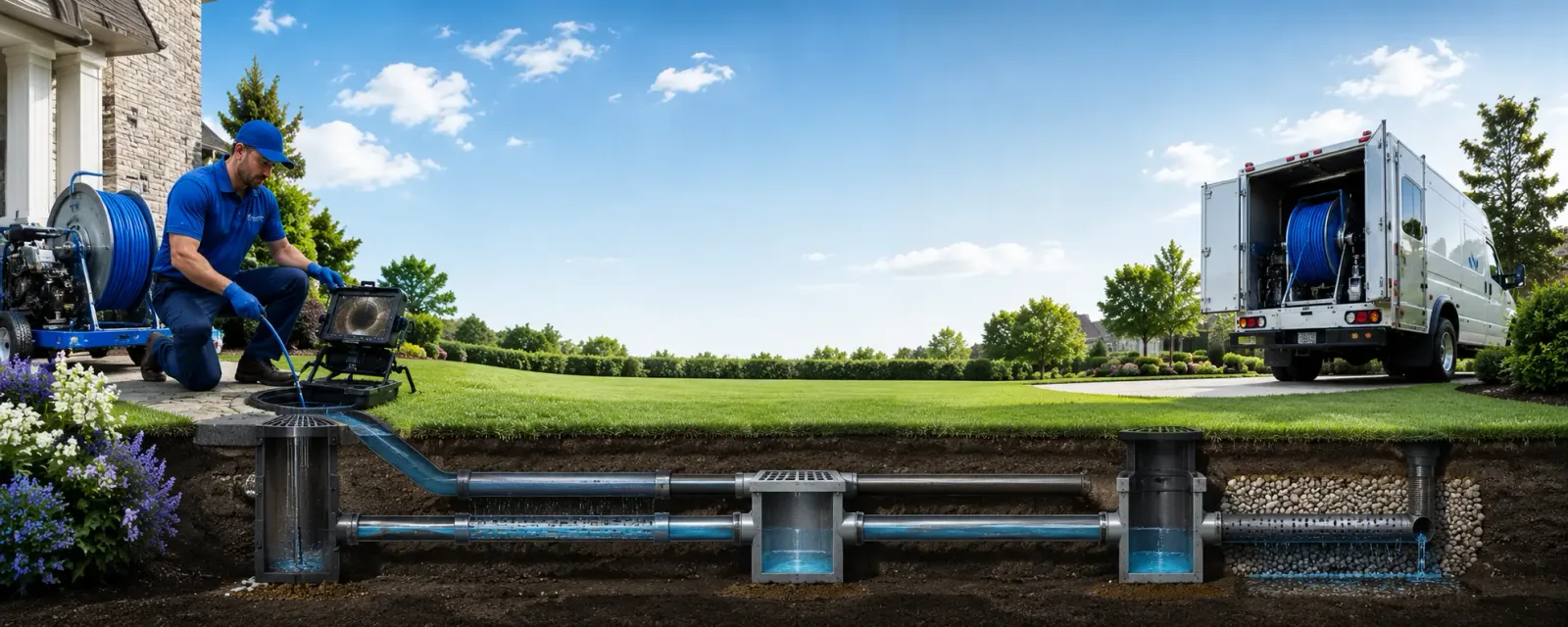 Outdoor drain cleaning information for Homer, LA